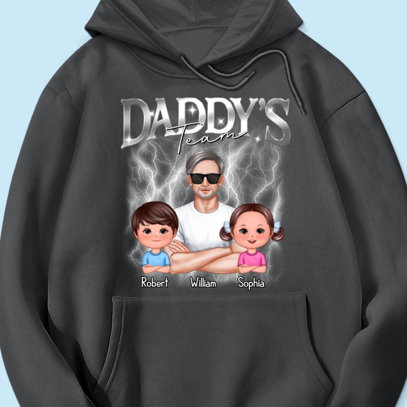 Bootleg Daddy‘s Team Dad & Kids Personalized Shirt