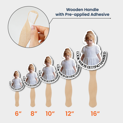 Look Who's Getting Married - Wedding Gifts Favors, Bachelor Party Gift - Personalized Fan