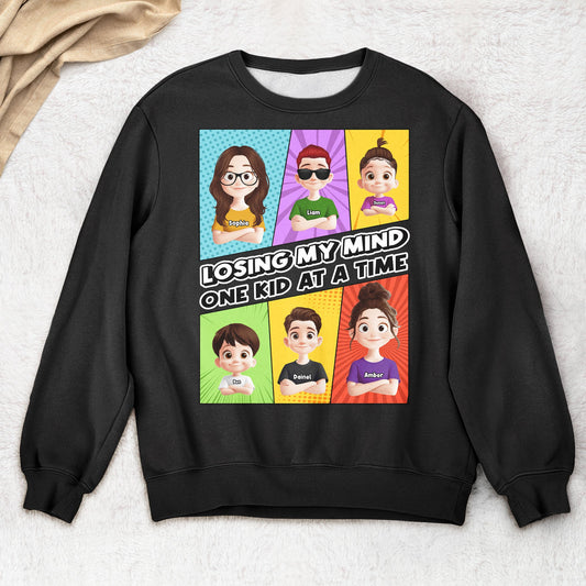 Losing My Mind One Kid At A Time - Personalized Shirt