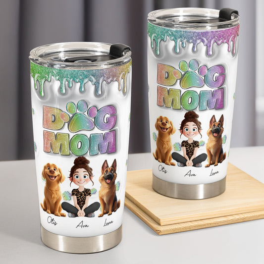 Lovely Dog Mom New Cartoon Dog - Personalized Tumbler Cup