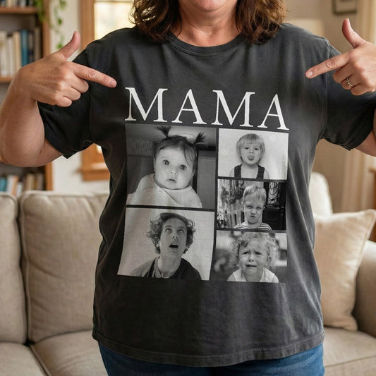 Father's Day Gifts, Mama, Daddy, Gigi, Papa Custom Nicknames - Retro Vintage Custom Kids' Photo - Personalized Photo Comfort Tee