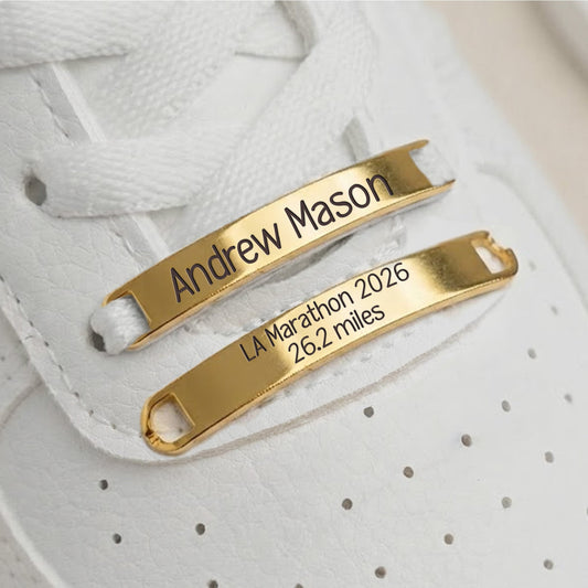 Marathon Shoe Tags For Self & Group Race - Personalized Shoe Tags