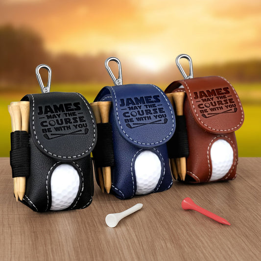 May The Course Be With You - Personalized Golf Ball Holder