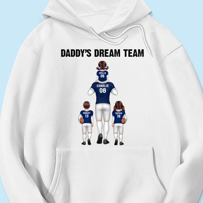 American Football Fan Dad Dream Team Personalized Shirt