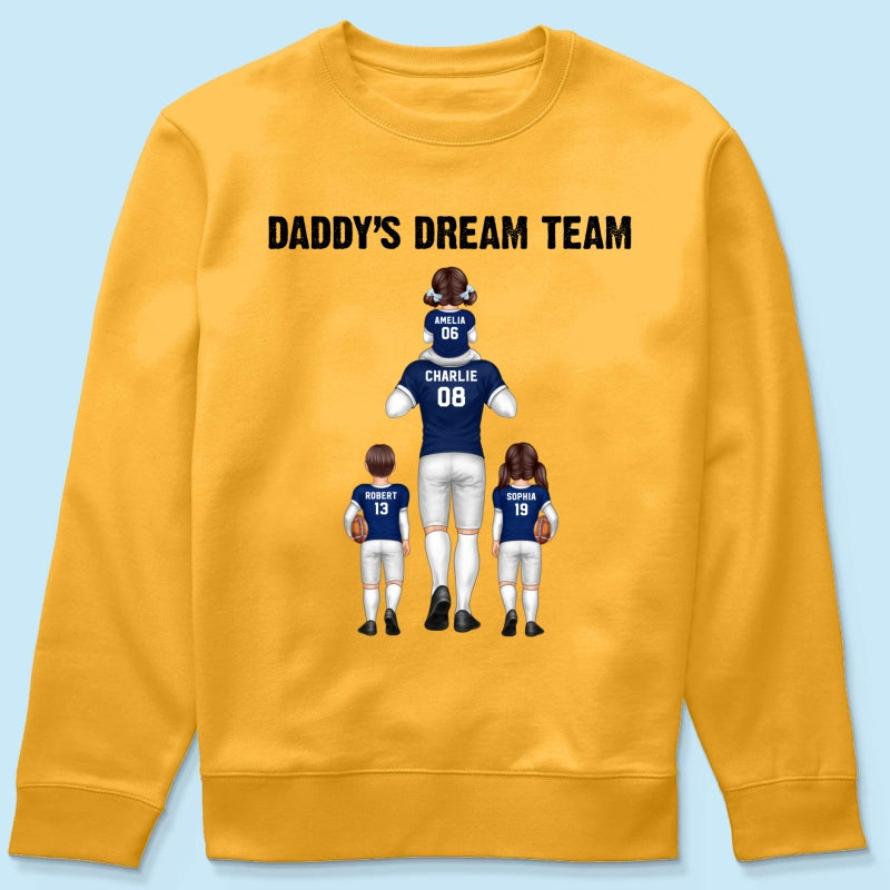 American Football Fan Dad Dream Team Personalized Shirt