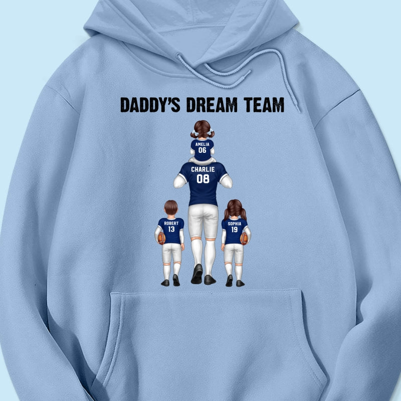 American Football Fan Dad Dream Team Personalized Shirt