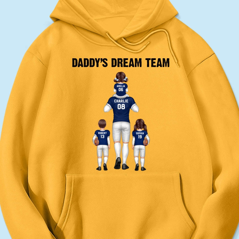 American Football Fan Dad Dream Team Personalized Shirt