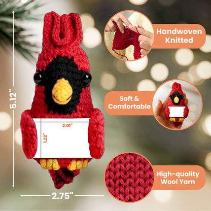 Memorial Pet - Personalized Crochet Cardinal Ornament