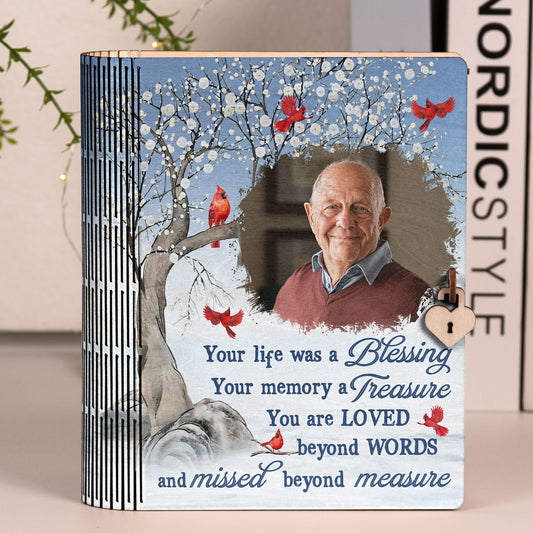 Memory Box That Memory Becomes A Treasure - Personalized Wooden Photo Book Box