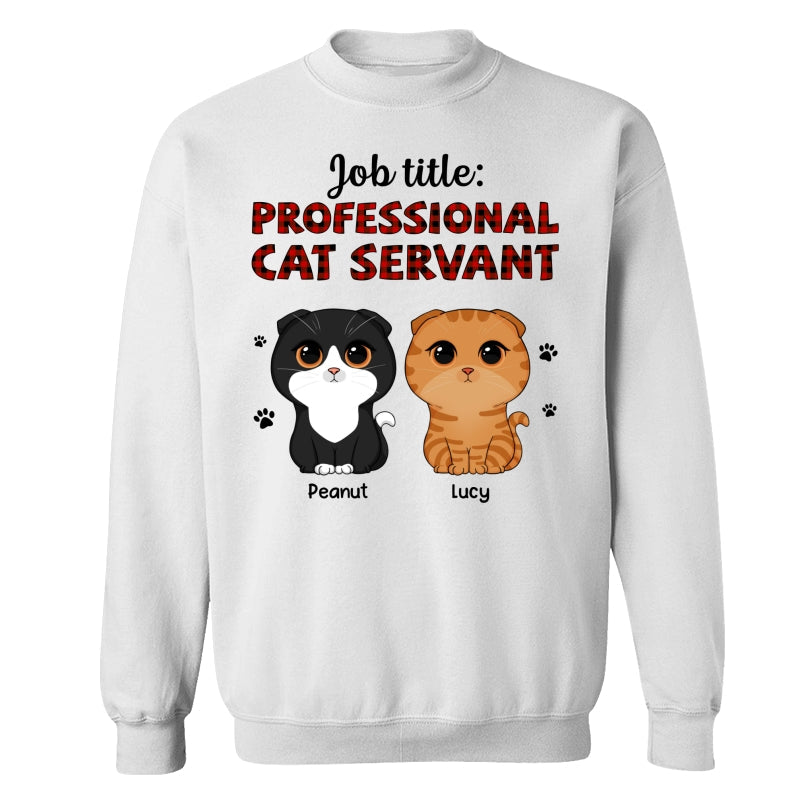 Professional Cat Servant Cute Cat Vector Personalized Shirt
