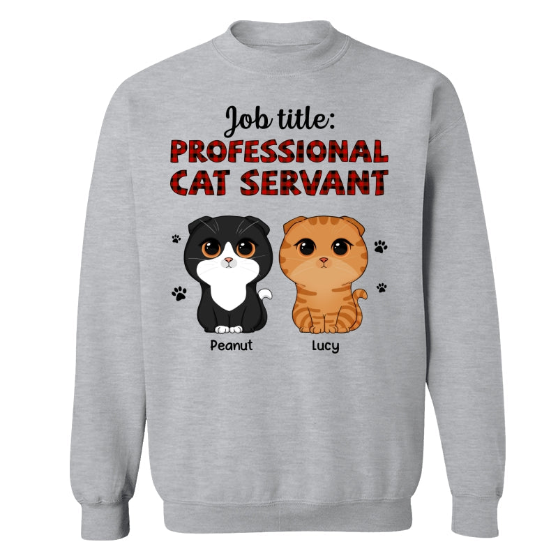 Professional Cat Servant Cute Cat Vector Personalized Shirt