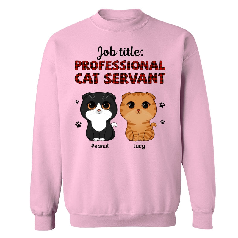 Professional Cat Servant Cute Cat Vector Personalized Shirt