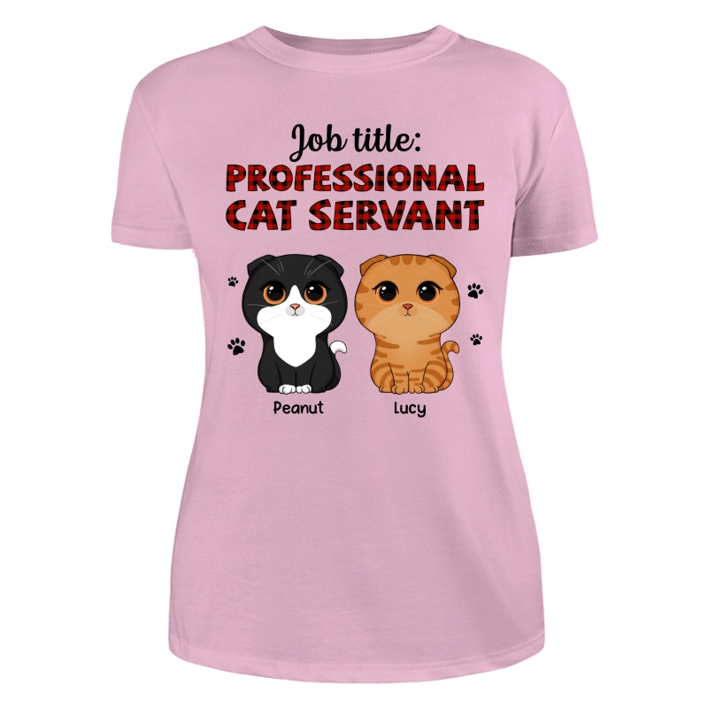 Professional Cat Servant Cute Cat Vector Personalized Shirt