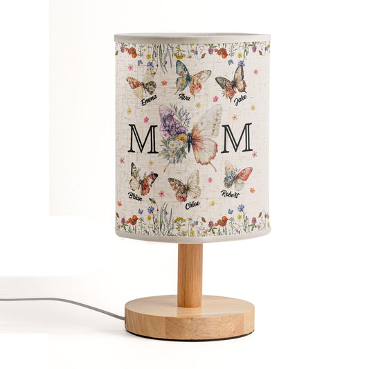 Mom Gifts Vintage Butterfly - Personalized Fabric Lamp