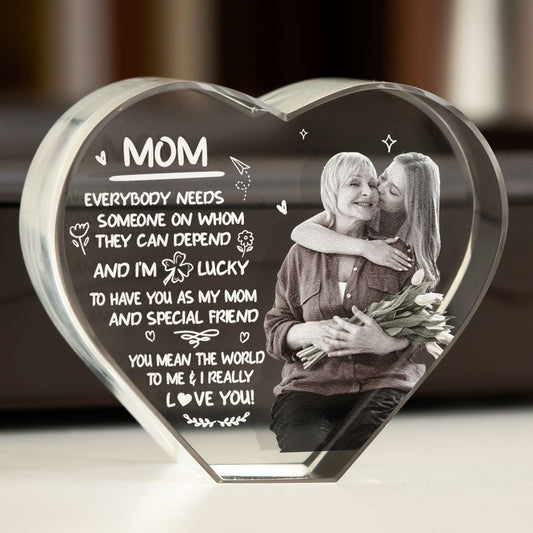 Mom I Really Love You - Custom 2D Crystal Photo