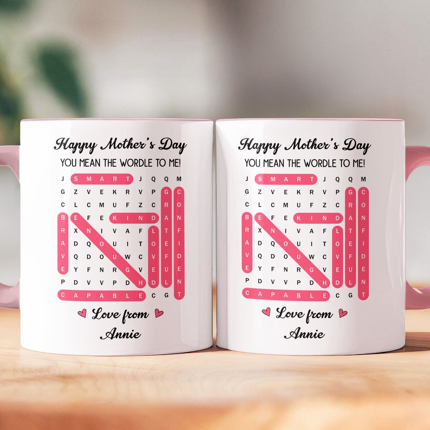 Mommy You Mean The Wordle To Us Word Search Game Gift Idea - Personalized Mug