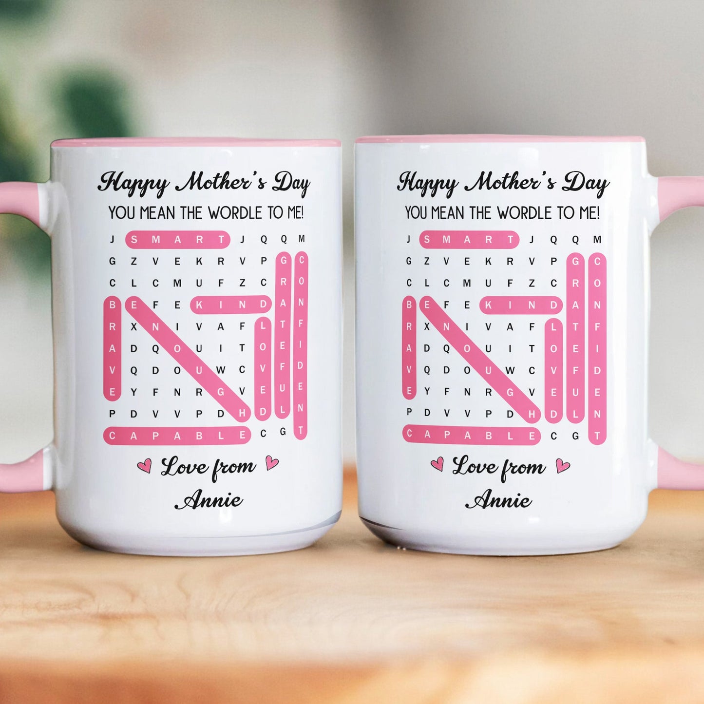 Mommy You Mean The Wordle To Us Word Search Game Gift Idea - Personalized Mug