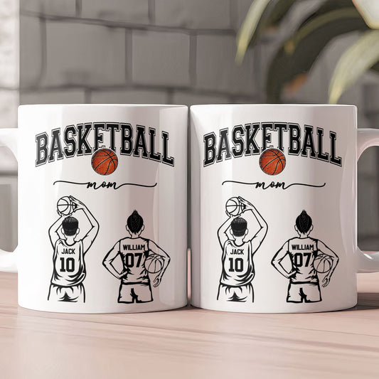 Mother's Day Gifts, Custom Basketball Mom, Grandma - Personalized Mug