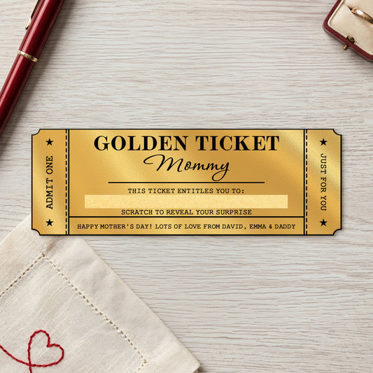 Mother's Day Gift For Mom, Grandma - Personalized Scratch-Off Card