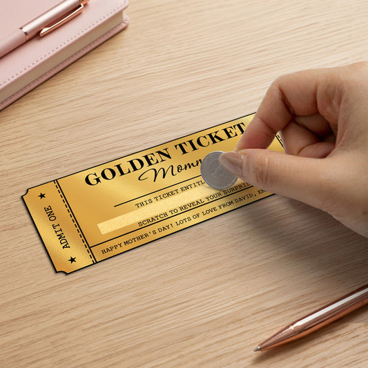 Mother's Day Gift For Mom, Grandma - Personalized Scratch-Off Card