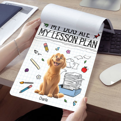 My Dog Ate My Lesson Plan Teacher Back To School - Personalized Acrylic Clipboard