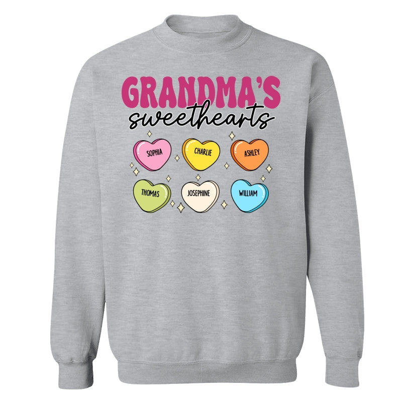 Grandma‘s Sweethearts Valentine’s Day For Grandma Mom Personalized Shirt