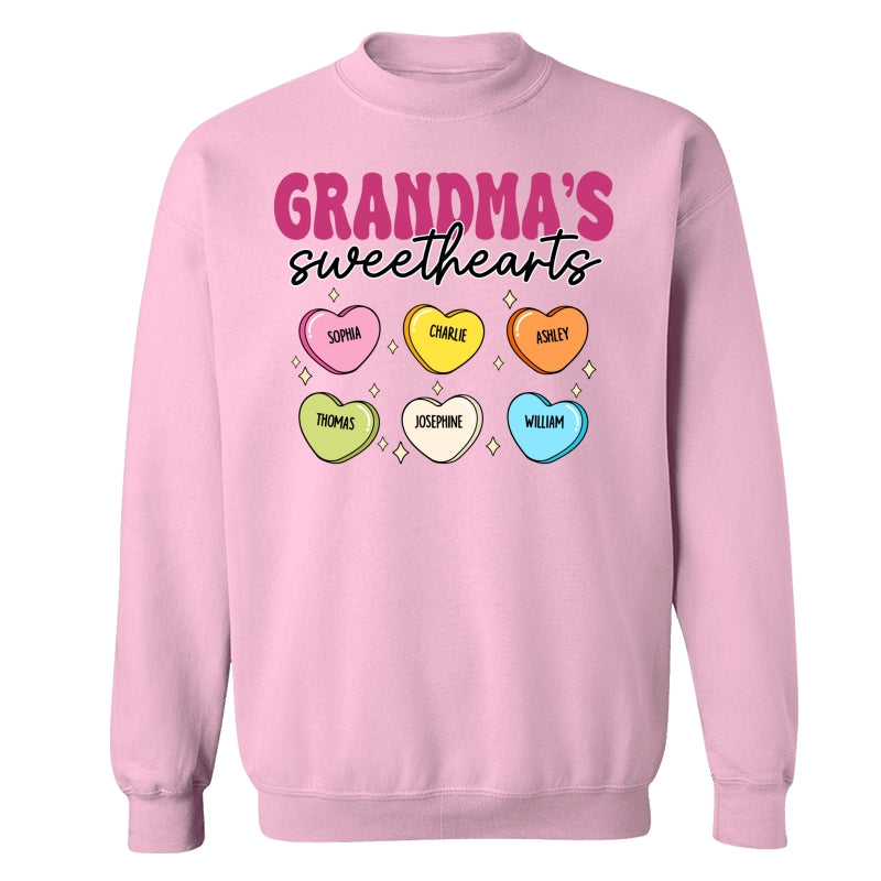 Grandma‘s Sweethearts Valentine’s Day For Grandma Mom Personalized Shirt