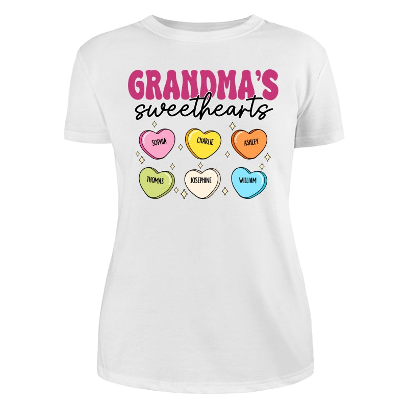 Grandma‘s Sweethearts Valentine’s Day For Grandma Mom Personalized Shirt