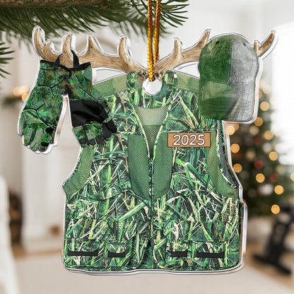 Hunting Gift For Him 2D Flat - Wooden Ornament