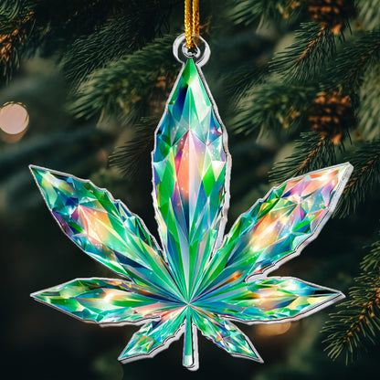 Prism Vivid Magic Leaf 2D Flat - Acrylic Ornament