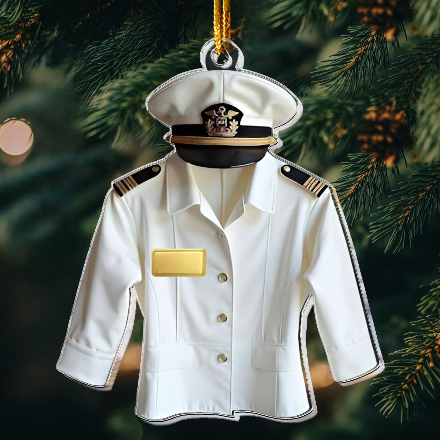 Pilot Uniform Aviation Gift 2D Flat - Acrylic Ornament