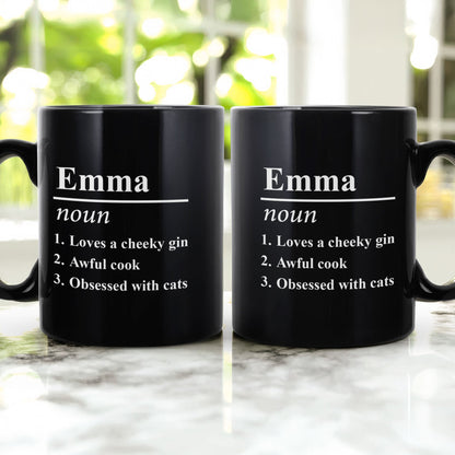 Name Definition - Funny Silly Exchange Gift, Gag Gift, White Elephant Gift For Friends, Coworkers - Personalized Mug