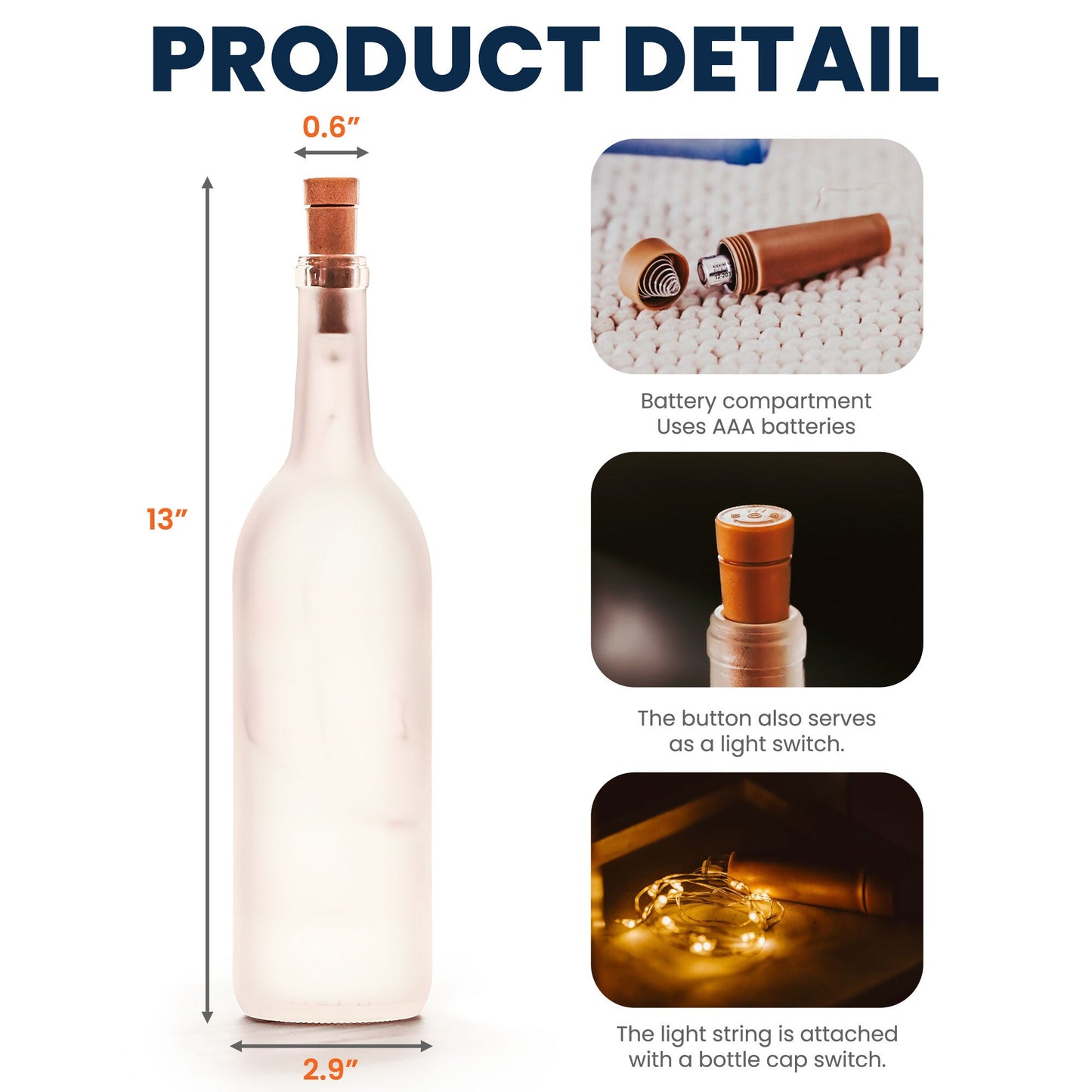 Never Forget The Difference That You Make - Personalized Bottle Lamp