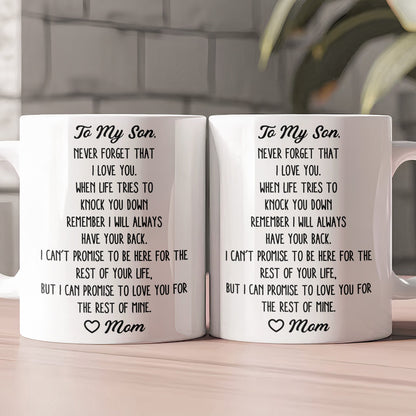 Never Forget That I Love You Gift For Son Daughter - Personalized Mug