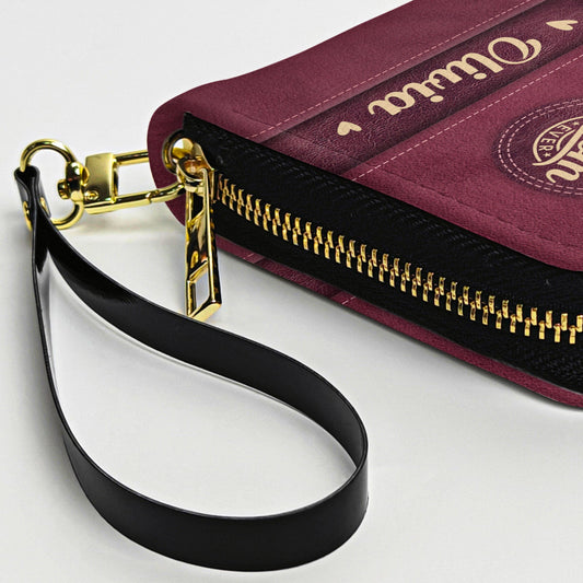 New Version Best Mom Ever - Personalized Leather Long Wallet