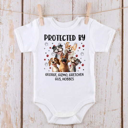 New Version Protected By Baby Gift Newborn Gift - Personalized Baby Onesie
