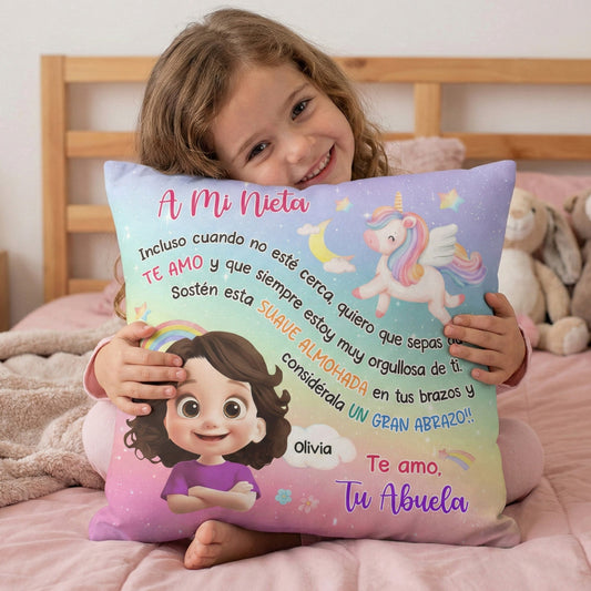 Nio Estoy Orgullosa De Ti - Almohada Personalizada (Incluye Relleno)