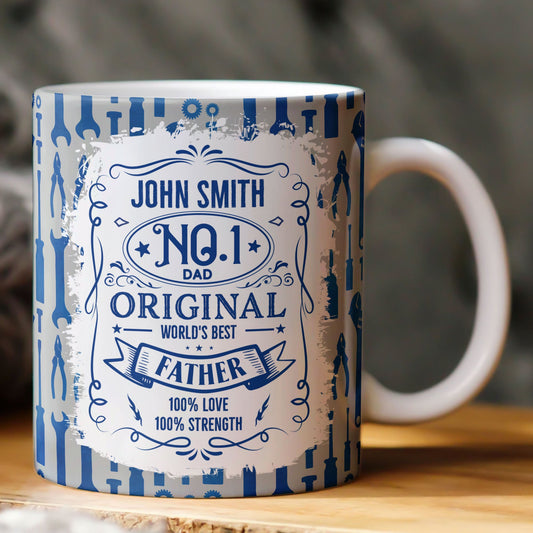 Father's Day Gifts, No.1 Dad - Personalized Mug