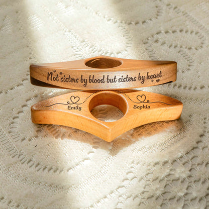 Not Sisters By Blood But Sisters By Heart - Personalized Book Page Holder