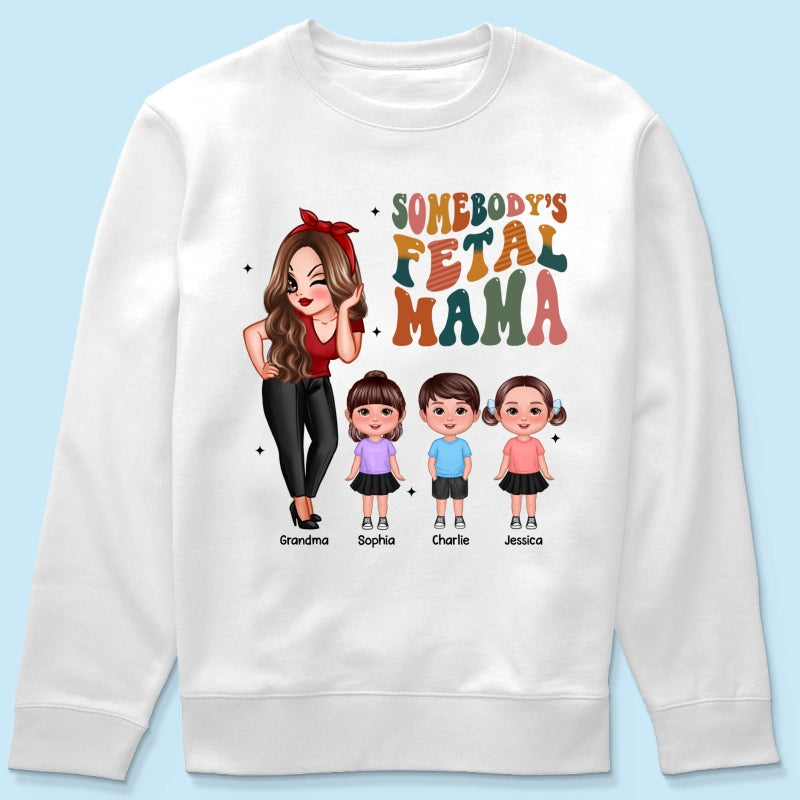 Somebody‘s Feral Aunt Mom Grandma Pretty Woman & Kids Personalized Shirt