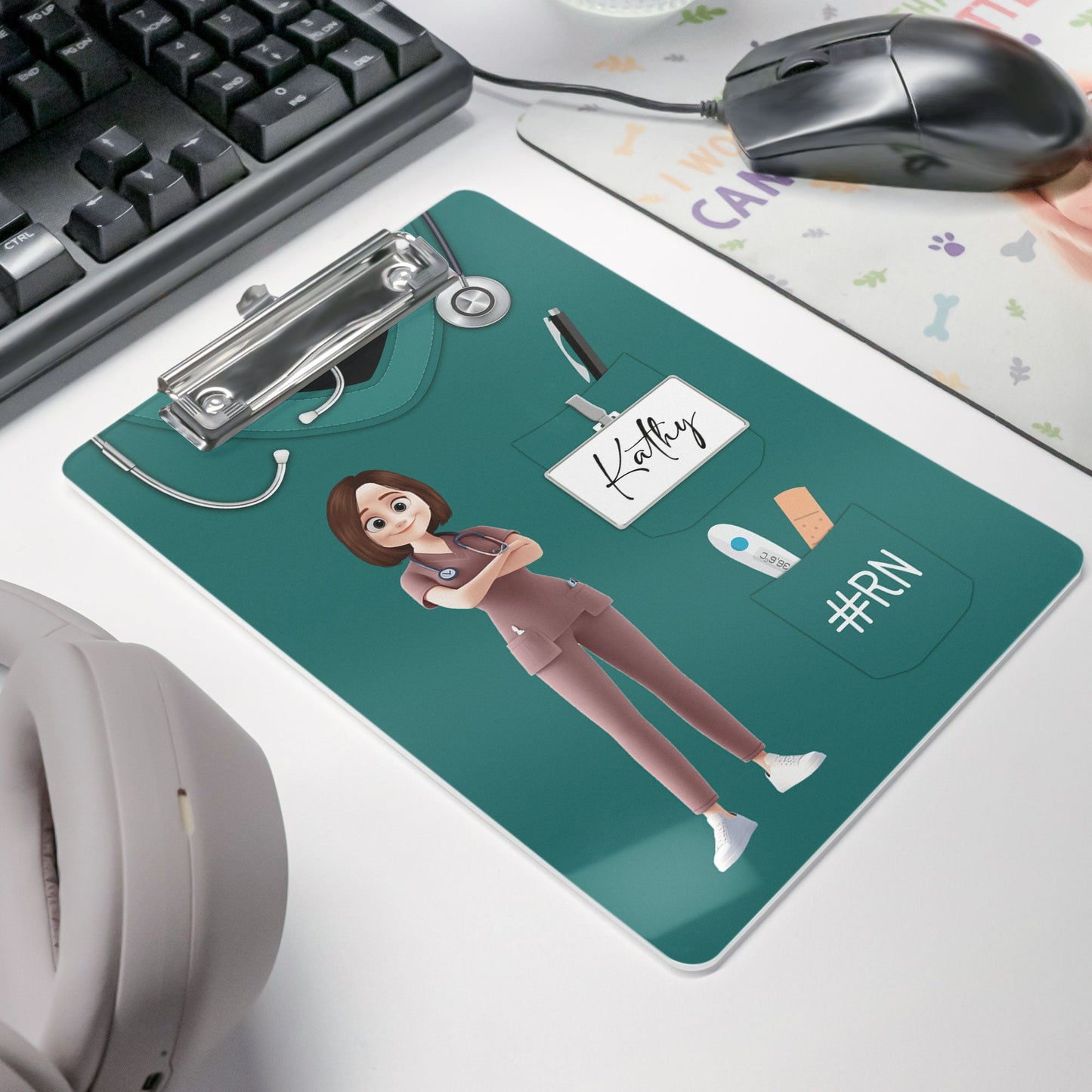Nurse Life Custom Scrubs CNA RN LPN BSN - Personalized Acrylic Clipboard
