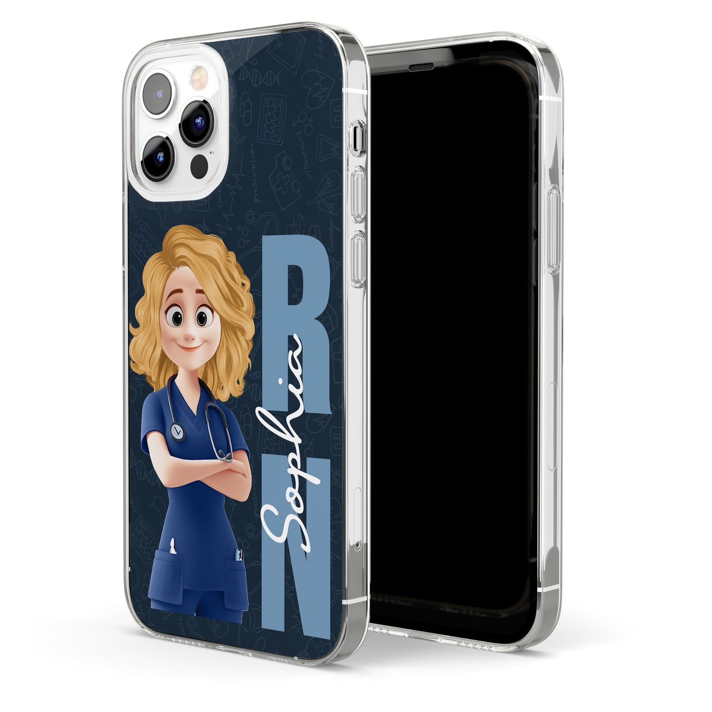 Nurse Life Job Title - Personalized Clear Phone Case