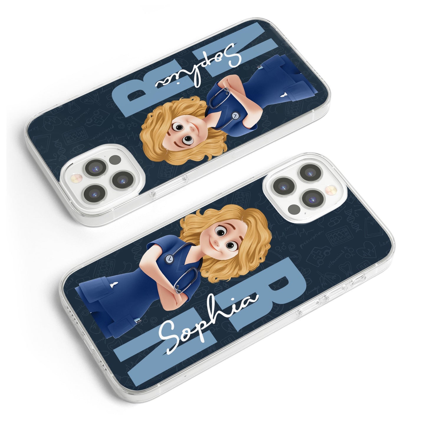 Nurse Life Job Title - Personalized Clear Phone Case