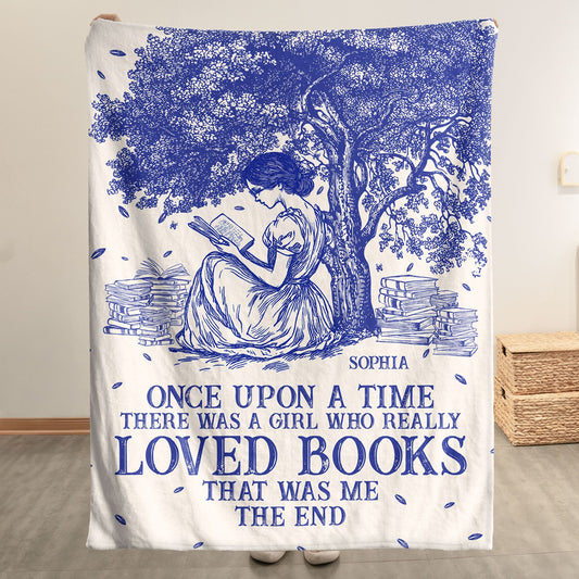 Once Upon A Time Chinoiserie Toile De Jouy - Personalized Blanket