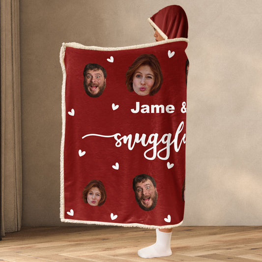 Our Snuggle Blanket - Personalized Photo Wearable Blanket Hoodie