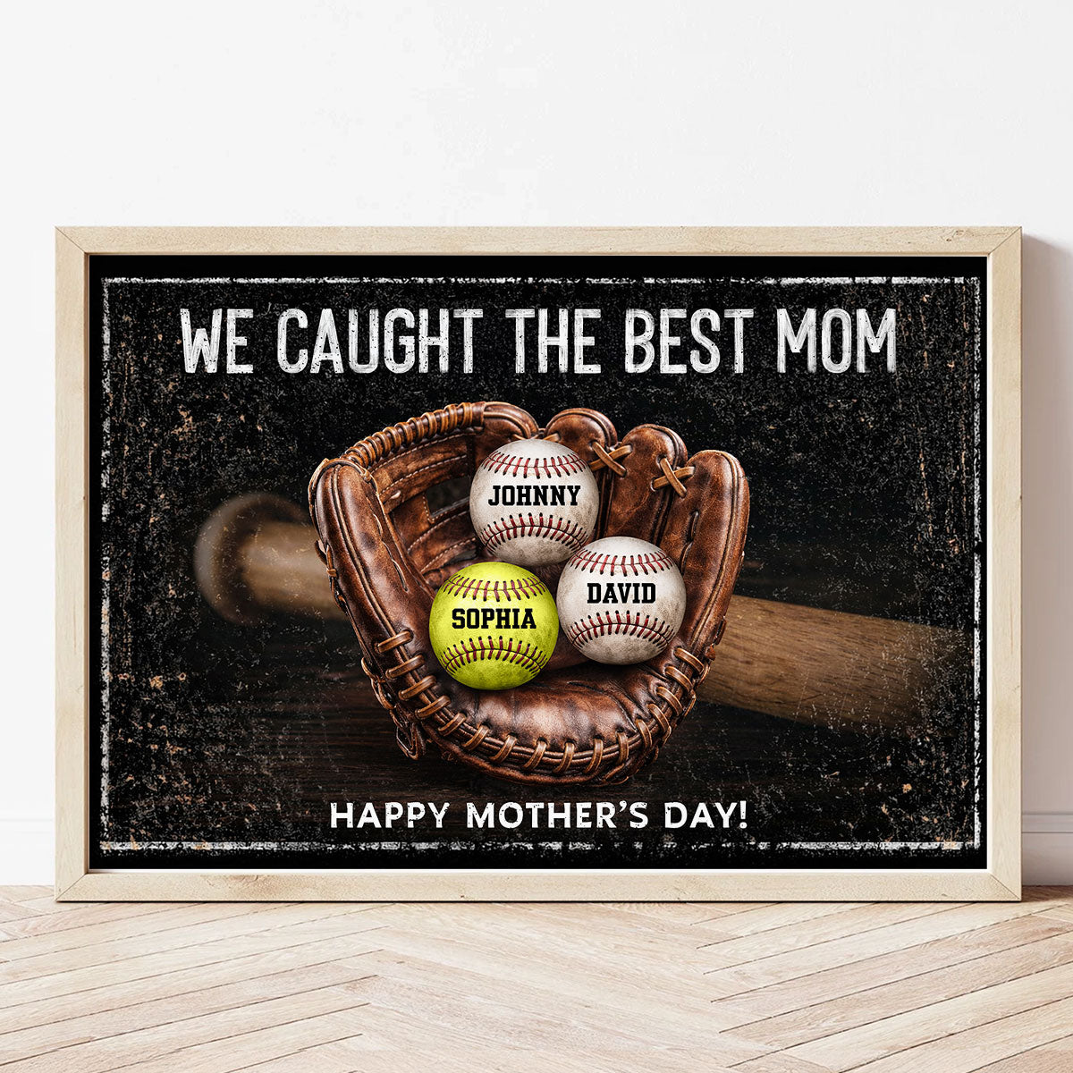 We Caught The Best Mom Dad Grandparents - Personalized Poster - Heartfelt Gift for Her, for Him