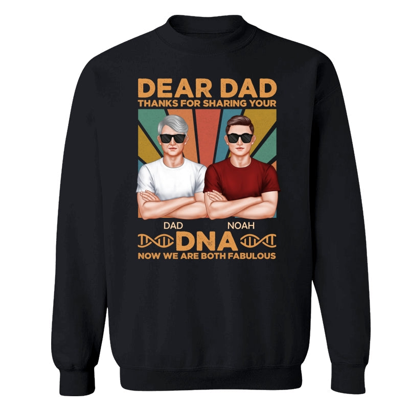 Dad Thanks For Sharing Your DNA Funny Father‘s Day Gift Personalized Shirt