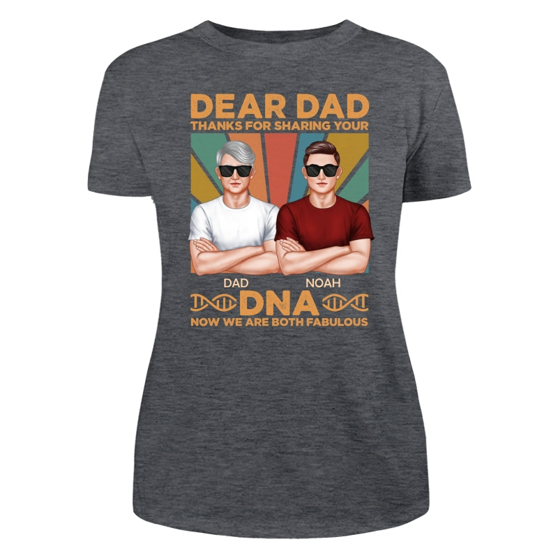 Dad Thanks For Sharing Your DNA Funny Father‘s Day Gift Personalized Shirt