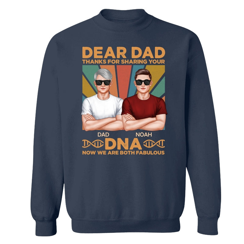 Dad Thanks For Sharing Your DNA Funny Father‘s Day Gift Personalized Shirt