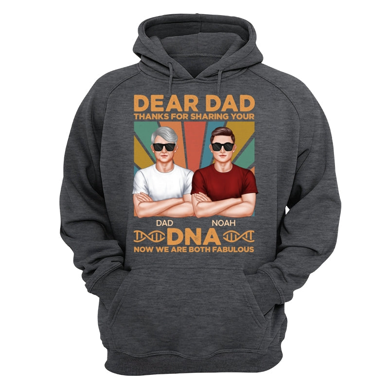 Dad Thanks For Sharing Your DNA Funny Father‘s Day Gift Personalized Shirt
